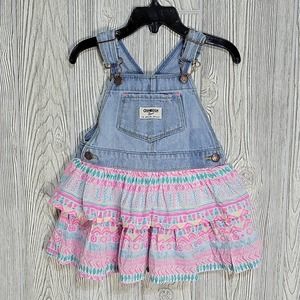 OshKosh B'Gosh Denim Overall Fabric Skirt - 24 Months